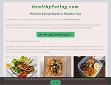 Tablet Screenshot of healthyeating.com